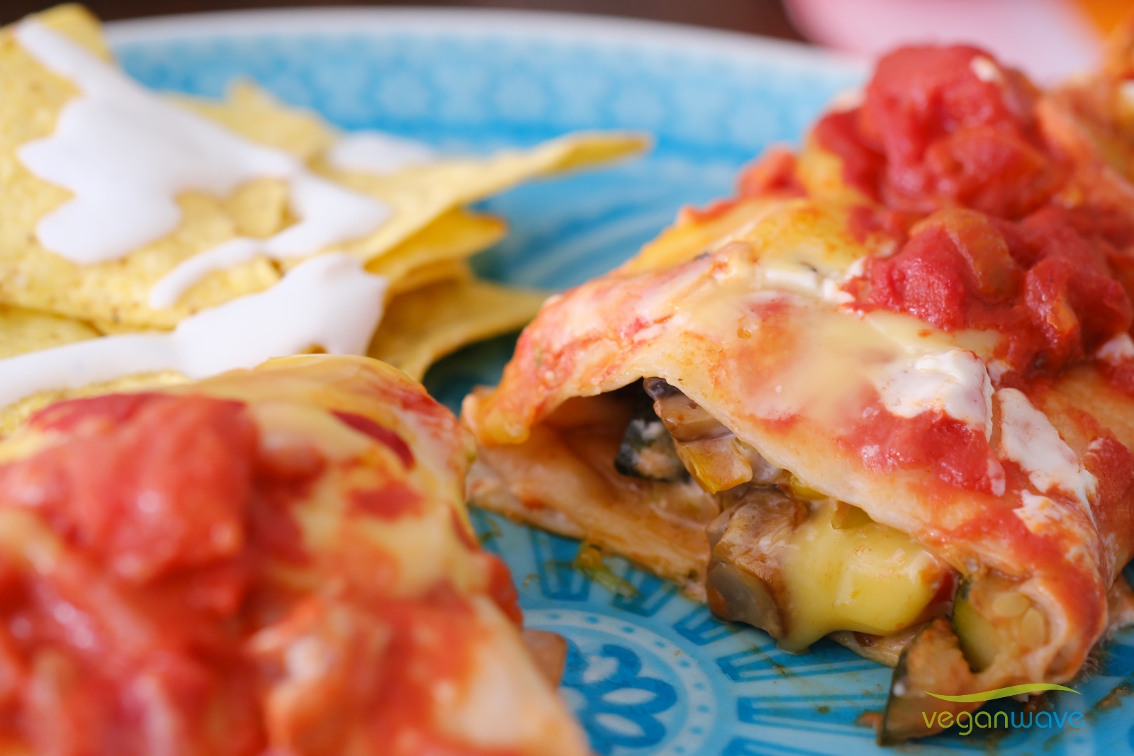 Vegane überbackene Enchiladas