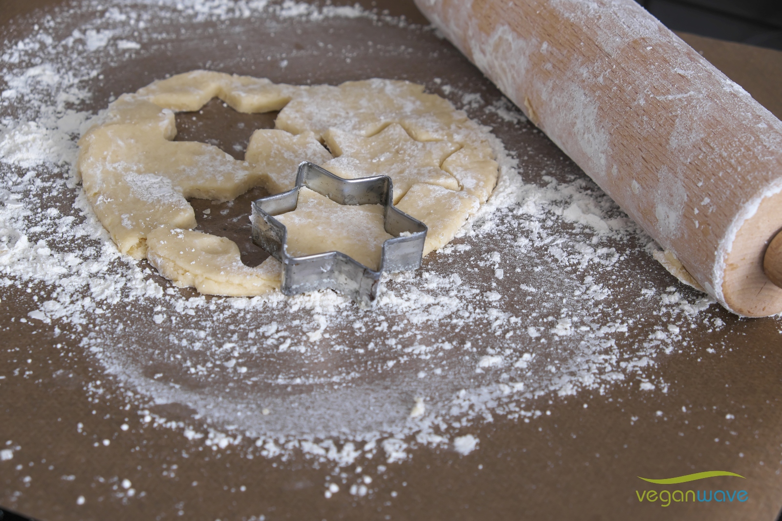Einfache vegane Weihnachtsplätzchen