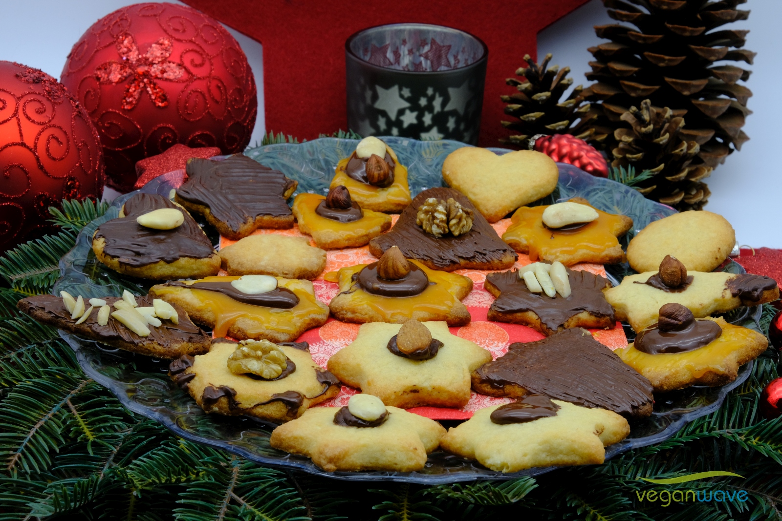 Einfache vegane Weihnachtsplätzchen