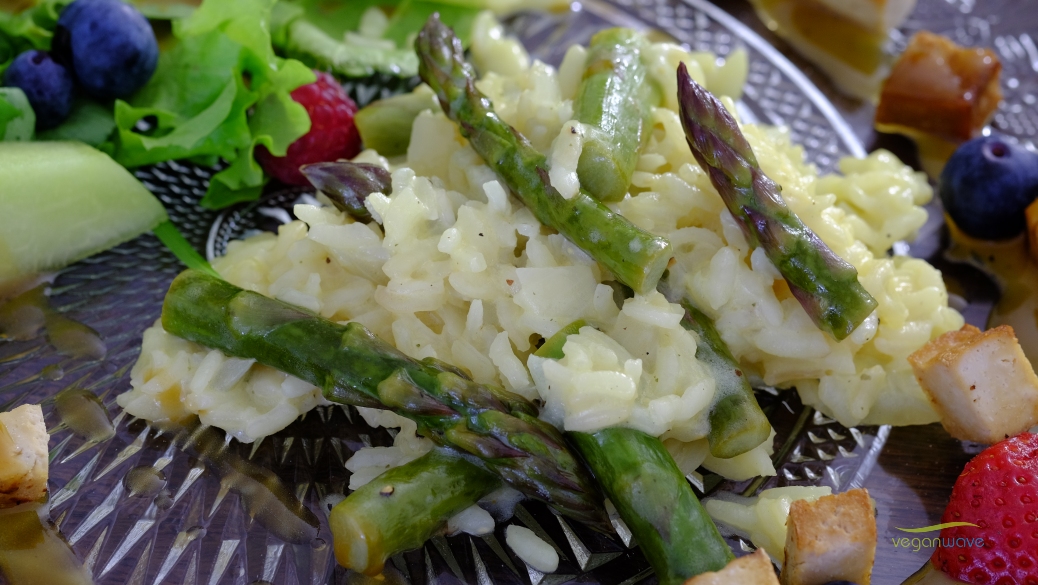 Risotto mit grünem Spargel