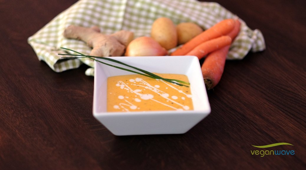 vegane Möhren-Ingwer-Suppe