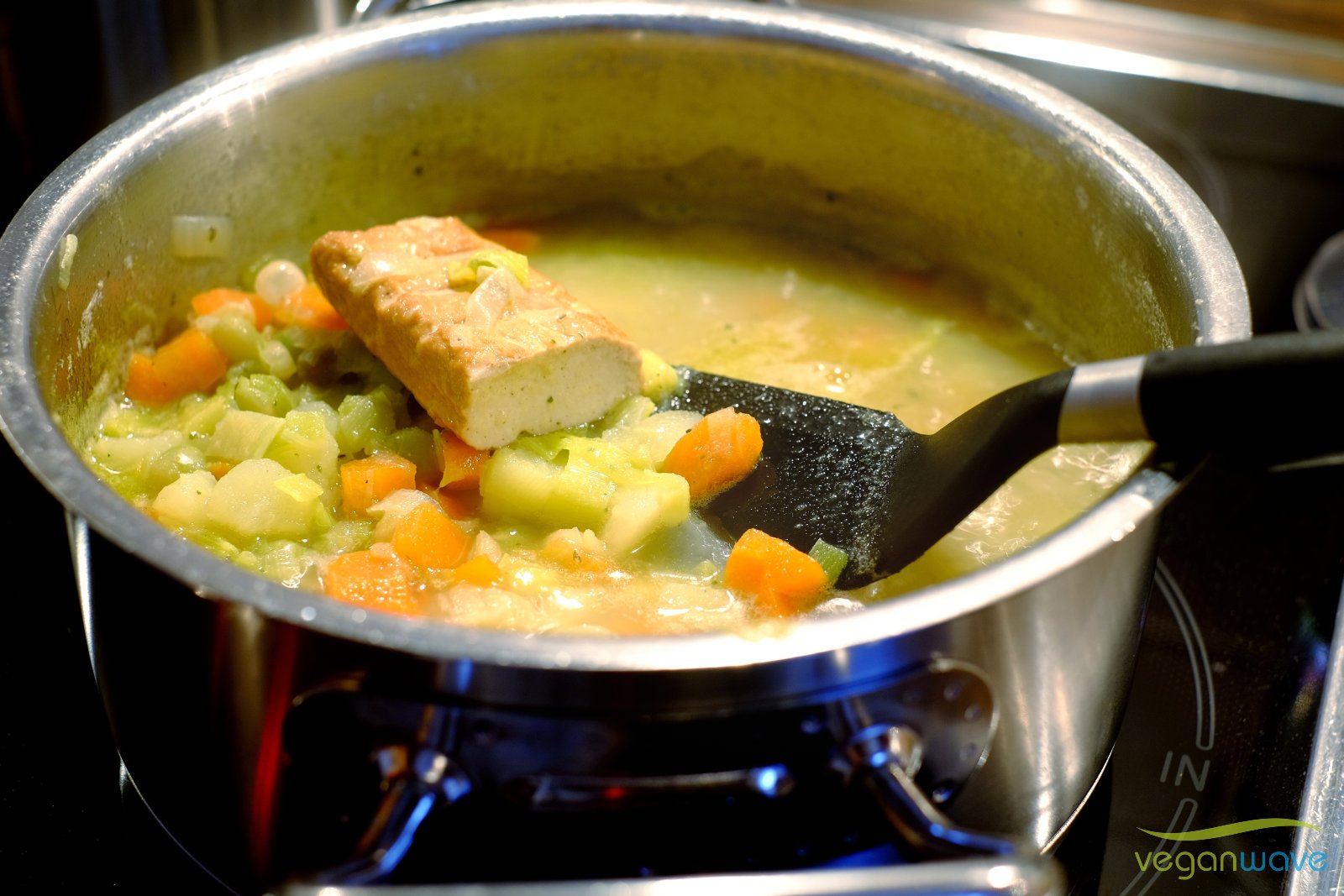 Vegane Erbsensuppe