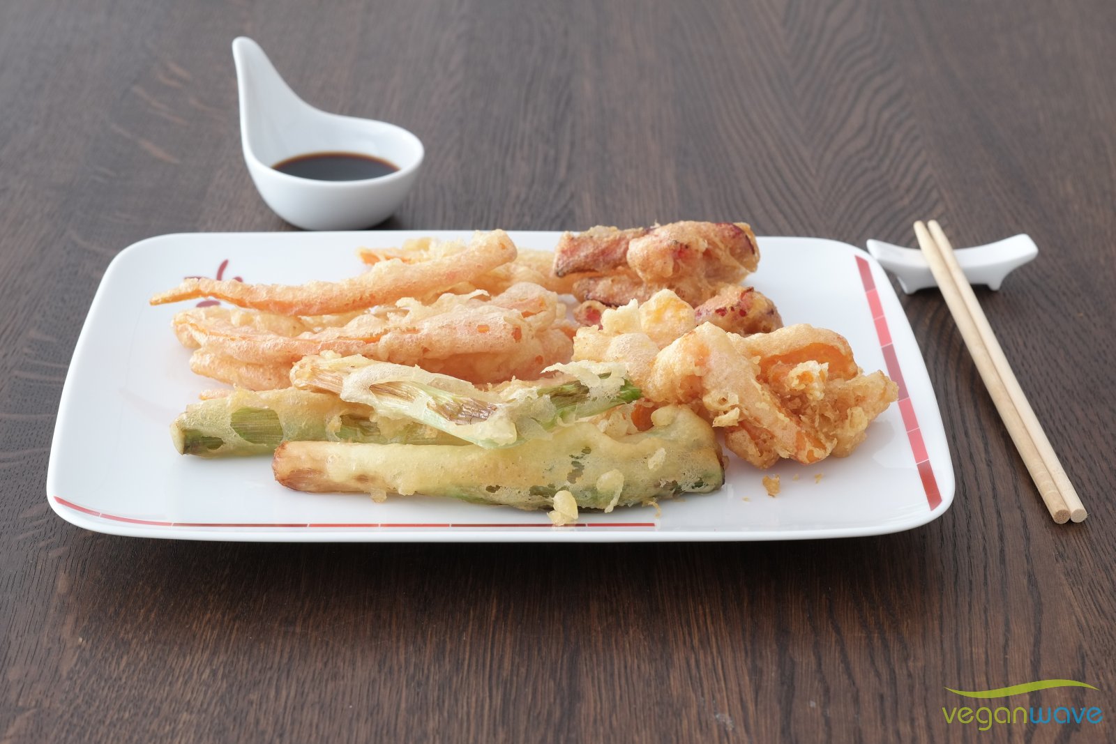 In Sojasauce dippen - ein Genuss Gemüse Tempura vegan In Sojasauce dippen - ein Genuss