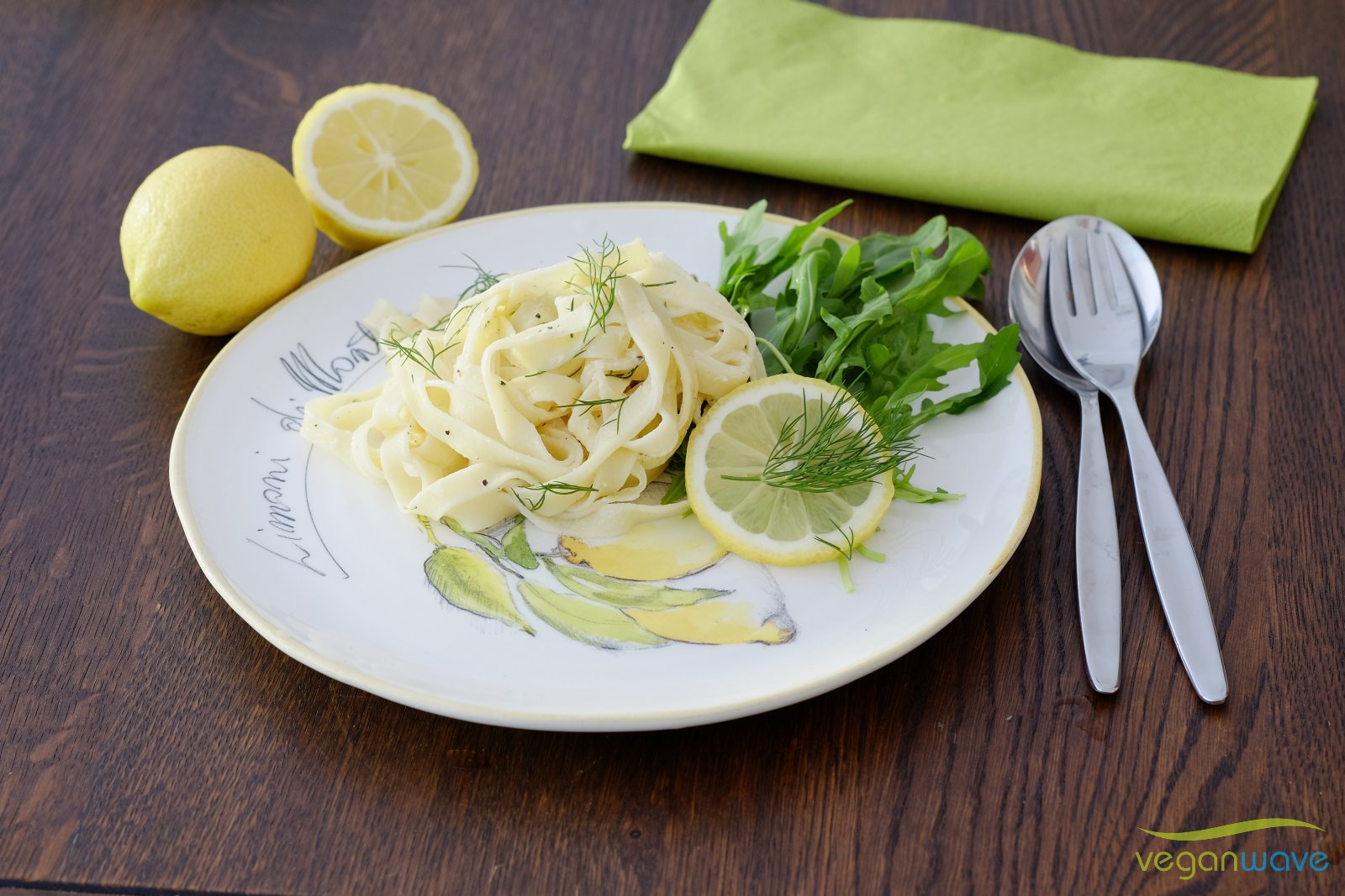 Vegane Zitronen Tagliatelle - veganwave