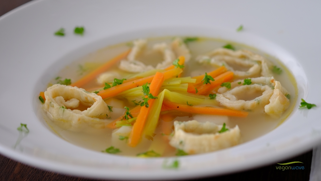 Vegane Frittatensuppe Vegane Frittatensuppe