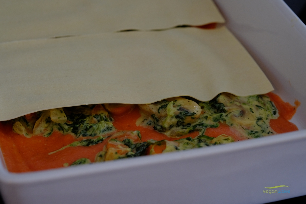 Vegane Spinatlasagne - gut vorzubereiten - veganwave