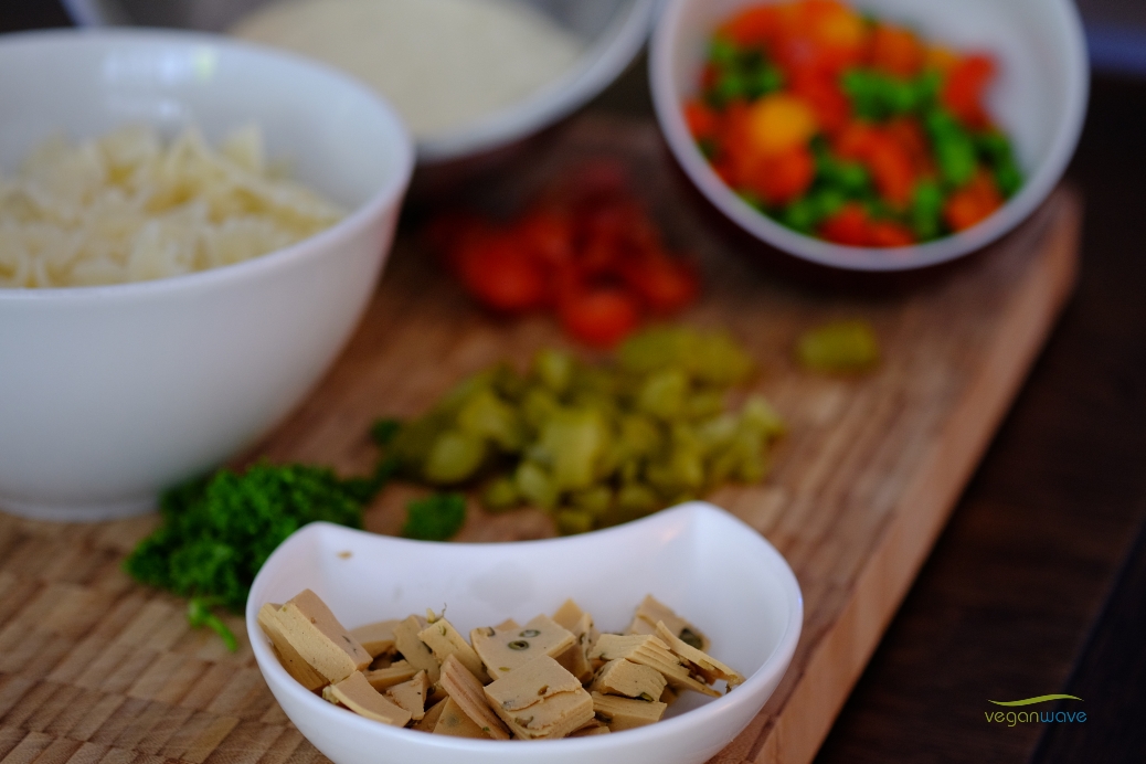 Veganer Nudelsalat