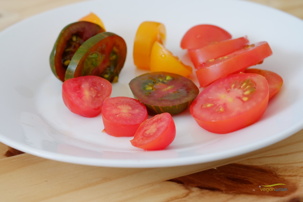 Veganes herzhaftes Omelett