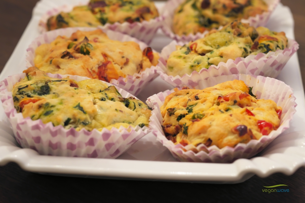 Vegane herzhafte Muffins - veganwave