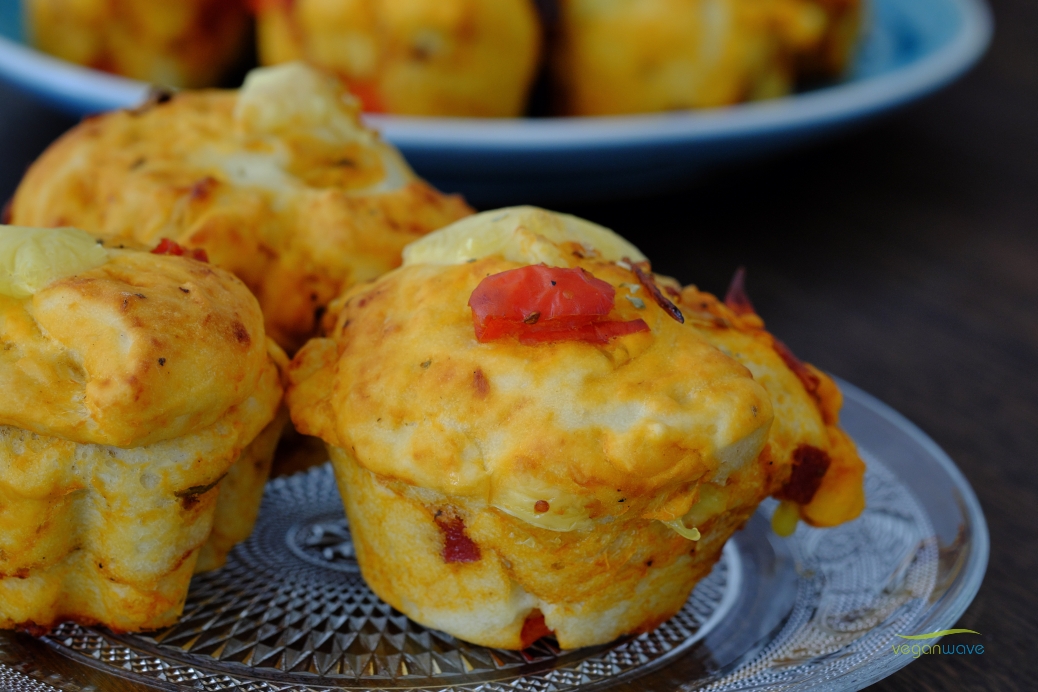Vegane Pizzamuffins