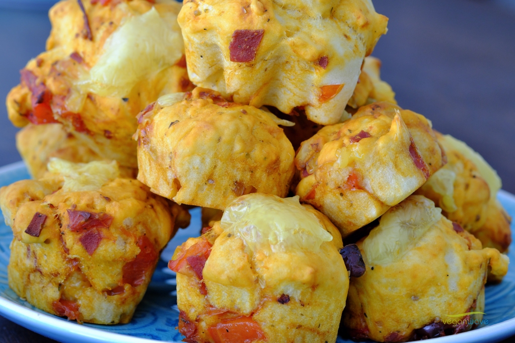 Vegane Pizzamuffins